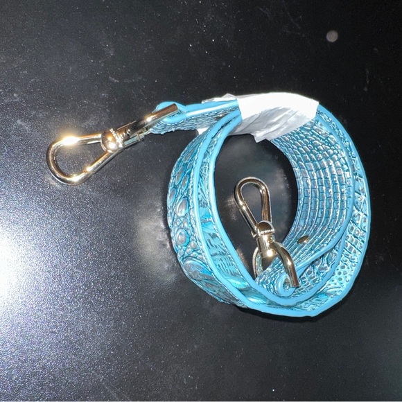 Brahmin Caroline Arctic Blue Melbourne Genuine Leather Large Satchel Purse New - Picture 10 of 16